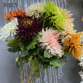 73 cm-es egyágú sárkánykarom krizantém mesterséges selyem virágok lakberendezéshez esküvői virágkötészeti anyagok