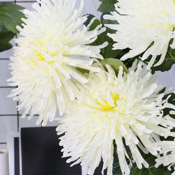 73 см един клон драконов нокът хризантема изкуствени копринени цветя домашен интериорен декор сватбена флорална аранжировка материали