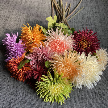 73 εκ. Μονόκλαδο Dragon Claw Χρυσάνθεμο Τεχνητά Μεταξωτά Λουλούδια Εσωτερική Εσωτερική Σπίτι Υλικά Γάμου Floral Arrangement