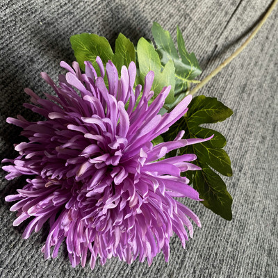 73 cm-es egyágú sárkánykarom krizantém mesterséges selyem virágok lakberendezéshez esküvői virágkötészeti anyagok