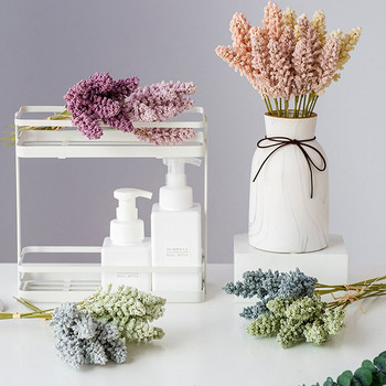 6 τμχ Μπουκέτο τεχνητής βανίλιας Mini Foam Berry Spike Τεχνητά λουλούδια για διακόσμηση σπιτιού Φυτική διακόσμηση τοίχου Δημητριακά Σωρός φυτών