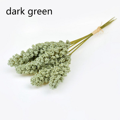 6Gb mākslīgās vaniļas mini putu ogu smaile mākslīgo ziedu pušķis mājas dekorēšanai. Augs sienu dekorēšanai labība augu kaudze