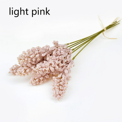 6Gb mākslīgās vaniļas mini putu ogu smaile mākslīgo ziedu pušķis mājas dekorēšanai. Augs sienu dekorēšanai labība augu kaudze