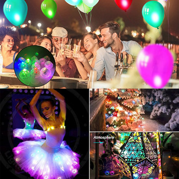 LED балонна лампа, миниатюрна светодиодна лампа с кръгла LED топка за, бар фенер, коледни сватбени украси, декорация за рожден ден