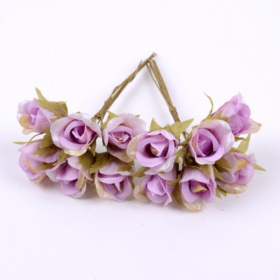 6 gab 10 cm mākslīgie ziedi zīda rožu pušķis kāzu ballīte mājas dekorēšana DIY vainags Ziemassvētku dāvanu kastīte Amatniecība viltots zieds