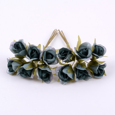 6 gab 10 cm mākslīgie ziedi zīda rožu pušķis kāzu ballīte mājas dekorēšana DIY vainags Ziemassvētku dāvanu kastīte Amatniecība viltots zieds