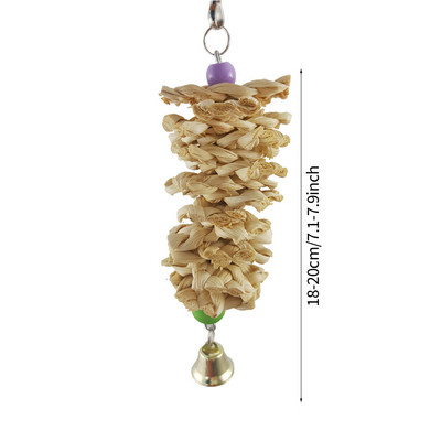 Mājdzīvnieku putni košļājamā koduma rotaļlieta Kokvilnas virve Papagaiļa rotaļlieta Putnu raušanas rotaļlietas Kokkatiels kāpšanas treniņš Karamais šūpoles Putnu būru piederumi