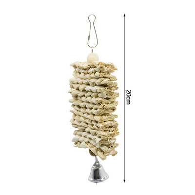 Mājdzīvnieku putni košļājamā koduma rotaļlieta Kokvilnas virve Papagaiļa rotaļlieta Putnu raušanas rotaļlietas Kokkatiels kāpšanas treniņš Karamais šūpoles Putnu būru piederumi