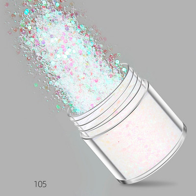 3D tükör ezüst körömdíszítő hableány csillogó hatszögletű paillette flitter pelyhek csillogó pigment púder manikűr dekorációs tippek