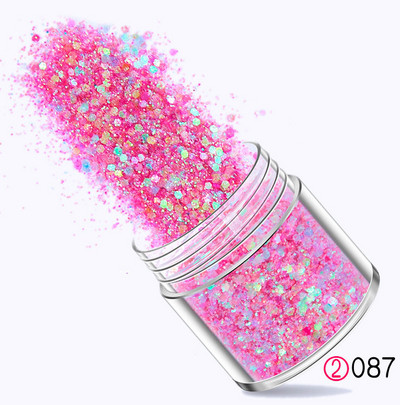 3D tükör ezüst körömdíszítő hableány csillogó hatszögletű paillette flitter pelyhek csillogó pigment púder manikűr dekorációs tippek