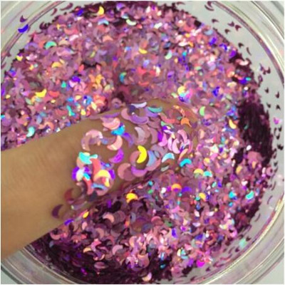 Nail Art Glitter 3D MIX színes köröm csillámpor flitter púder konfetti köröm flitter Lentejuelas Para Manualidades 5 doboz/készlet