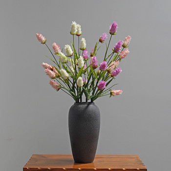 ΝΕΟ 6 κεφάλια bromeliad ψεύτικο κλαδί χόρτου Τεχνητά λουλούδια για διακόσμηση γάμου σπιτιού flores artificiais indie διακόσμηση δωματίου
