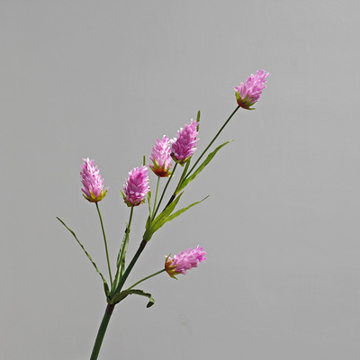 JAUNS 6 galviņas bromēliādes viltus zāles zars Mākslīgie ziedi mājas kāzu dekorēšanai flores artificiais indie istabas dekors