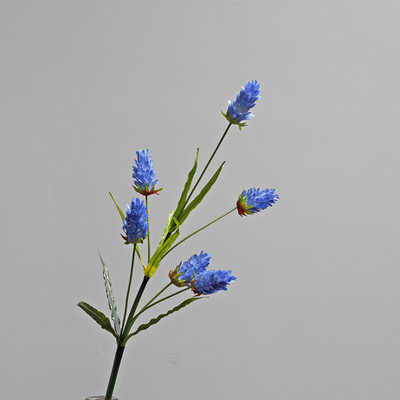 JAUNS 6 galviņas bromēliādes viltus zāles zars Mākslīgie ziedi mājas kāzu dekorēšanai flores artificiais indie istabas dekors