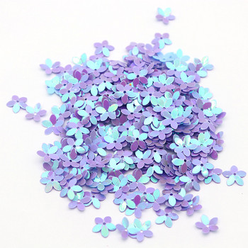10 mm 10 g PVC с форма на цвете с пет листа насипни смесени звезди с блясък Шиене на облекло Направи си сам Аксесоари за декорация на дома Занаяти