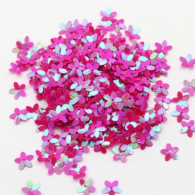 10mm 10g Piecu lapu ziedu formas PVC lielapjoma jaukts fliterots Star Glitter šūšana Apģērbi DIY Mājas apdares piederumi Amatniecība