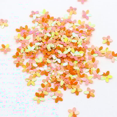 10mm 10g Piecu lapu ziedu formas PVC lielapjoma jaukts fliterots Star Glitter šūšana Apģērbi DIY Mājas apdares piederumi Amatniecība