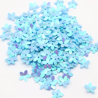 10mm 10g Piecu lapu ziedu formas PVC lielapjoma jaukts fliterots Star Glitter šūšana Apģērbi DIY Mājas apdares piederumi Amatniecība