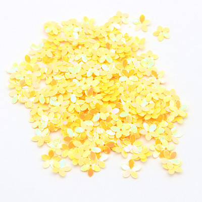10mm 10g Piecu lapu ziedu formas PVC lielapjoma jaukts fliterots Star Glitter šūšana Apģērbi DIY Mājas apdares piederumi Amatniecība