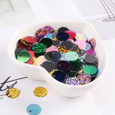 6 χιλιοστά 8 χιλιοστά 10 χιλιοστά 20 χιλιοστά 30 χιλιοστά Επίπεδες στρογγυλές φαρδιές παγιέτες Πιλέτες Ράψιμο Γάμου χειροτεχνίας, Γυναικεία DIY αξεσουάρ Para Coser