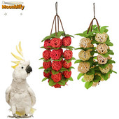 Rattan golyók dekoratív papagáj fonott labdák madarak rágójátékok papagáj papagáj Színes rattan golyók rágójátékok kisállat madarak ketrece