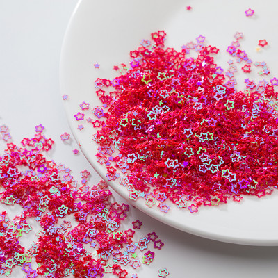 4 mm dobi plūmju ziedi, nagu rotājumi, vizuļi amatniecībai, rokdarbu dekorācijas, pildījums, kas izgatavots no mirdzošas zvaigznes.