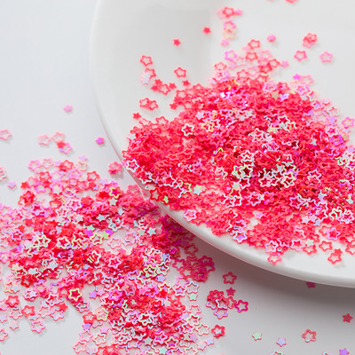 4 mm dobi plūmju ziedi, nagu rotājumi, vizuļi amatniecībai, rokdarbu dekorācijas, pildījums, kas izgatavots no mirdzošas zvaigznes.