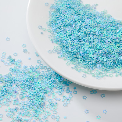 4 mm dobi plūmju ziedi, nagu rotājumi, vizuļi amatniecībai, rokdarbu dekorācijas, pildījums, kas izgatavots no mirdzošas zvaigznes.