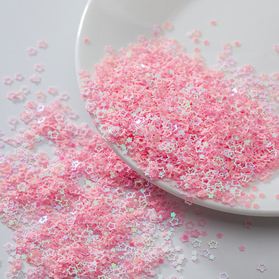 4 mm dobi plūmju ziedi, nagu rotājumi, vizuļi amatniecībai, rokdarbu dekorācijas, pildījums, kas izgatavots no mirdzošas zvaigznes.