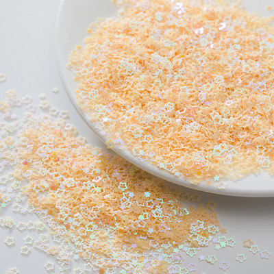 4 mm dobi plūmju ziedi, nagu rotājumi, vizuļi amatniecībai, rokdarbu dekorācijas, pildījums, kas izgatavots no mirdzošas zvaigznes.