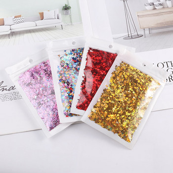 Ultrathin 3mm Butterfly Sequins Laser Glitter Nail Sequin Paillettes Eo-Friendly PET Sequin for Nails Art Διακόσμηση γάμου 10g