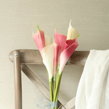 PU Τεχνητά λουλούδια Πραγματική πινελιά Calla lily κλαδί Fake Flower Bouquet NS Style Model Τραπέζι Σπίτι Διακόσμηση γάμου Φθινοπωρινή διακόσμηση