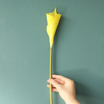 PU Mākslīgie ziedi Īsts pieskāriens Calla lilijas zars Viltus ziedu pušķis NS Style Model Galds Mājas Kāzu dekorēšana Rudens dekors