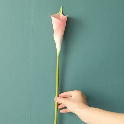 PU Mākslīgie ziedi Īsts pieskāriens Calla lilijas zars Viltus ziedu pušķis NS Style Model Galds Mājas Kāzu dekorēšana Rudens dekors