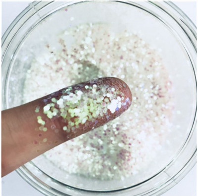 8g Παϊλέτες PET Ultrathin Sequins 10mm Dolphin Laser Glitter Sequin for Nail Art Decoration Body Art Painting Nail Decor DIY