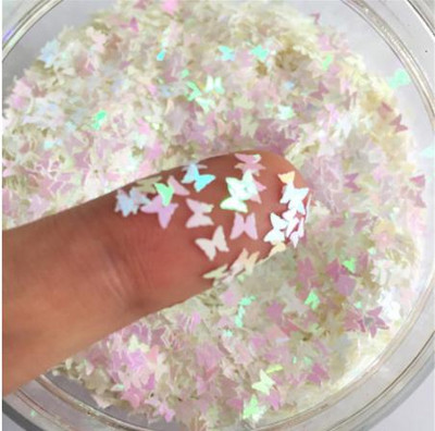 8g Παϊλέτες PET Ultrathin Sequins 10mm Dolphin Laser Glitter Sequin for Nail Art Decoration Body Art Painting Nail Decor DIY