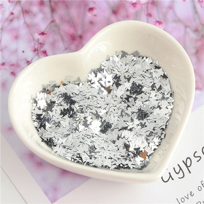 8g Παϊλέτες PET Ultrathin Sequins 10mm Dolphin Laser Glitter Sequin for Nail Art Decoration Body Art Painting Nail Decor DIY