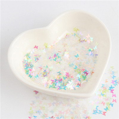 8g Παϊλέτες PET Ultrathin Sequins 10mm Dolphin Laser Glitter Sequin for Nail Art Decoration Body Art Painting Nail Decor DIY