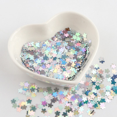 8g Παϊλέτες PET Ultrathin Sequins 10mm Dolphin Laser Glitter Sequin for Nail Art Decoration Body Art Painting Nail Decor DIY