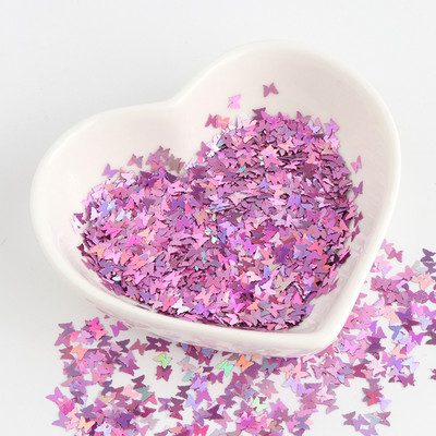 8g Παϊλέτες PET Ultrathin Sequins 10mm Dolphin Laser Glitter Sequin for Nail Art Decoration Body Art Painting Nail Decor DIY