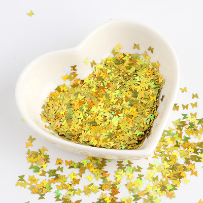 8g Παϊλέτες PET Ultrathin Sequins 10mm Dolphin Laser Glitter Sequin for Nail Art Decoration Body Art Painting Nail Decor DIY