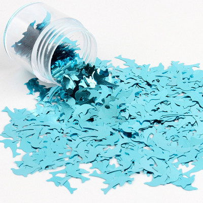 8g Παϊλέτες PET Ultrathin Sequins 10mm Dolphin Laser Glitter Sequin for Nail Art Decoration Body Art Painting Nail Decor DIY