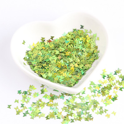 8g Παϊλέτες PET Ultrathin Sequins 10mm Dolphin Laser Glitter Sequin for Nail Art Decoration Body Art Painting Nail Decor DIY