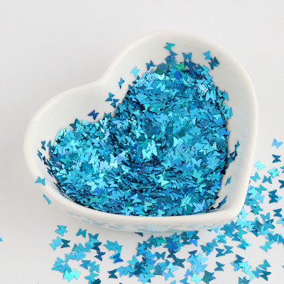 8g Παϊλέτες PET Ultrathin Sequins 10mm Dolphin Laser Glitter Sequin for Nail Art Decoration Body Art Painting Nail Decor DIY