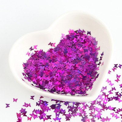 8g Παϊλέτες PET Ultrathin Sequins 10mm Dolphin Laser Glitter Sequin for Nail Art Decoration Body Art Painting Nail Decor DIY