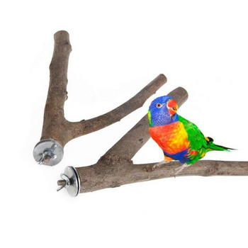 Parrot Pet Ακατέργαστο Ξύλο Κρεμαστό Βάση Παιχνιδιού Παπαγάλος Χάμστερ Κάρνγκες για Κλουβί Πουλιών Προμήθειες κατοικίδιων ζώων Drop ship