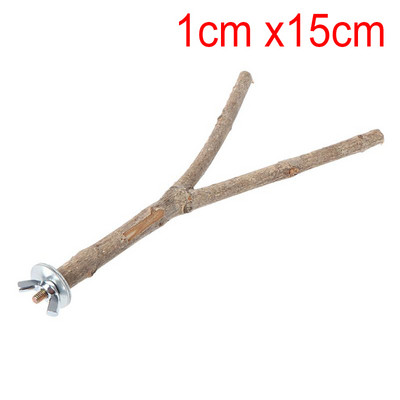 Papagáj háziállat nyers fa akasztós állvány játék papagáj hörcsög ág ülőrudak madárketrechez, kisállat kellékekhez Drop hajó