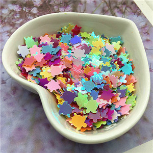 10g Mix flitter kézműves csillogó csillag szív virág unikornis sellő nyúl kagyló flitter Paillettes barkács manikűr körömdísz