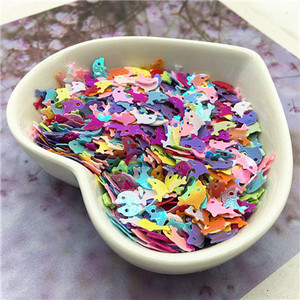 10g Mix flitter kézműves csillogó csillag szív virág unikornis sellő nyúl kagyló flitter Paillettes barkács manikűr körömdísz