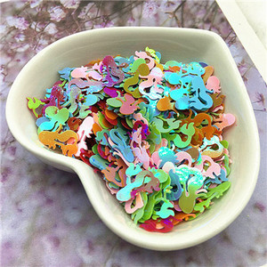 10g Mix flitter kézműves csillogó csillag szív virág unikornis sellő nyúl kagyló flitter Paillettes barkács manikűr körömdísz